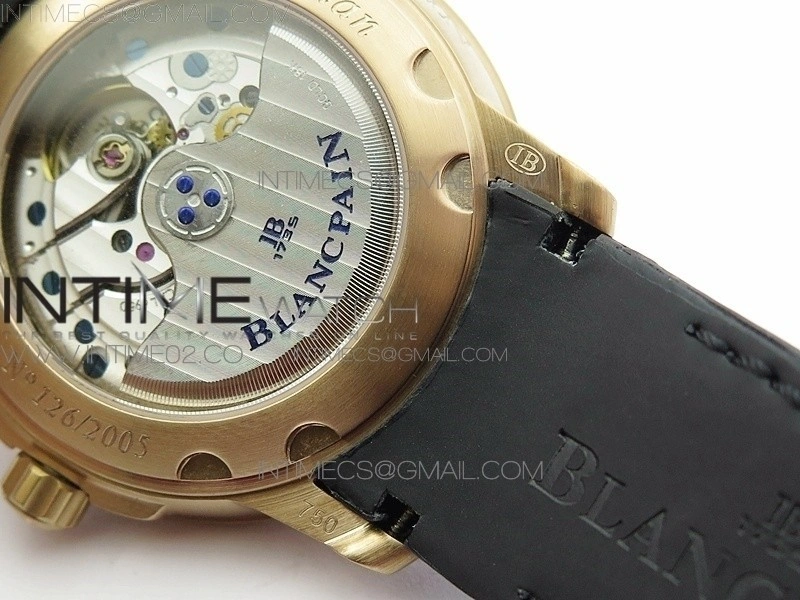 LEMAN 2850B RG 1:1 Best Edition Black Dial on Black Rubber Strap Cal.6950