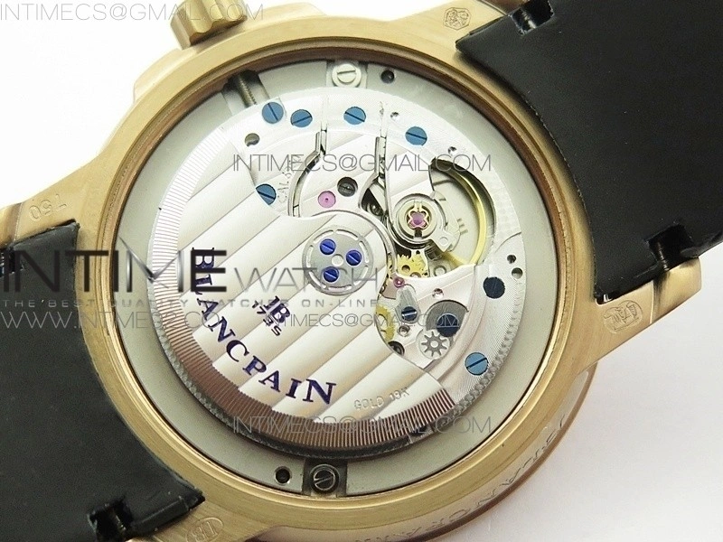 LEMAN 2850B RG 1:1 Best Edition Black Dial on Black Rubber Strap Cal.6950