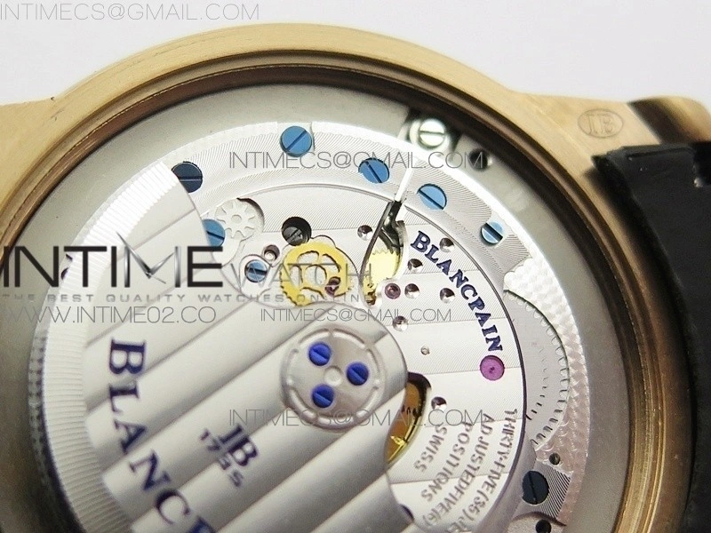 LEMAN 2850B RG 1:1 Best Edition Black Dial on Black Rubber Strap Cal.6950