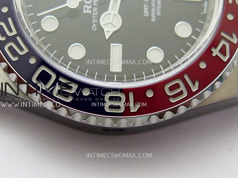 GMT-Master II 126710 BLRO Blue Red Ceramic ARF 1:1 Best Edition Black Dial On Oyster Bracelet DD3285 CHS
