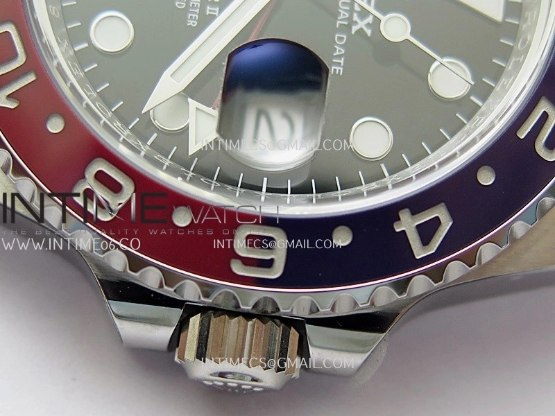 GMT-Master II 126710 BLRO Blue Red Ceramic ARF 1:1 Best Edition Black Dial On Oyster Bracelet DD3285 CHS