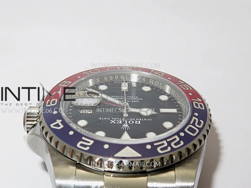 GMT-Master II 126710 BLRO Blue Red Ceramic ARF 1:1 Best Edition Black Dial On Oyster Bracelet DD3285 CHS