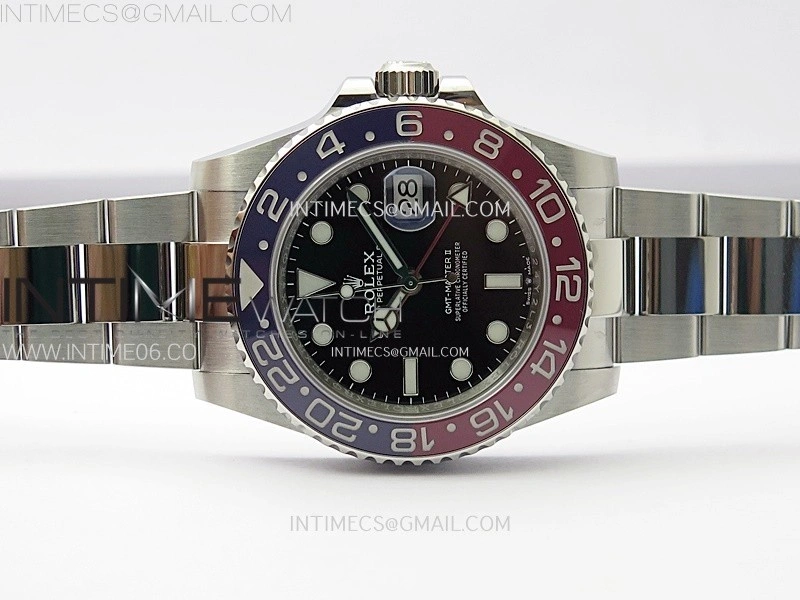 GMT-Master II 126710 BLRO Blue Red Ceramic AR+F 1:1 Best Edition Black Dial on Oyster Bracelet DD3285 CHS