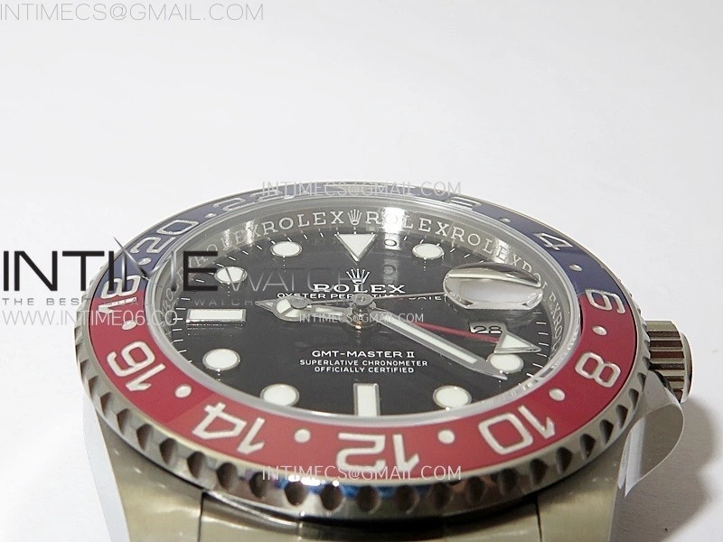 GMT-Master II 126710 BLRO Blue Red Ceramic AR+F 1:1 Best Edition Black Dial on Oyster Bracelet DD3285 CHS