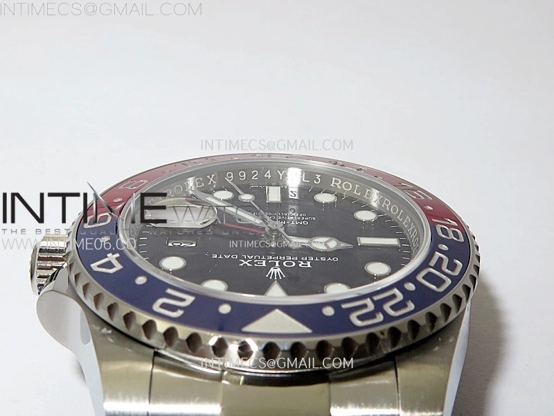 GMT-Master II 126710 BLRO Blue Red Ceramic AR+F 1:1 Best Edition Black Dial on Oyster Bracelet DD3285 CHS