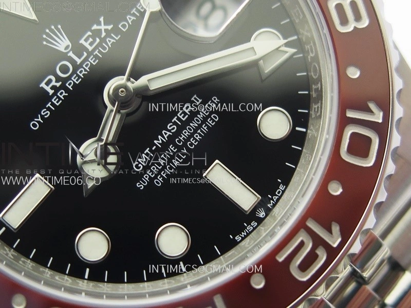 GMT-Master II 126710 BLRO Blue Red Ceramic C+F 1:1 Best Edition Black Dial on Jubilee Bracelet SH3285 CHS