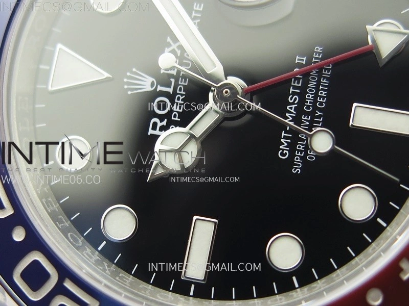 GMT-Master II 126710 BLRO Blue Red Ceramic C+F 1:1 Best Edition Black Dial on Jubilee Bracelet SH3285 CHS
