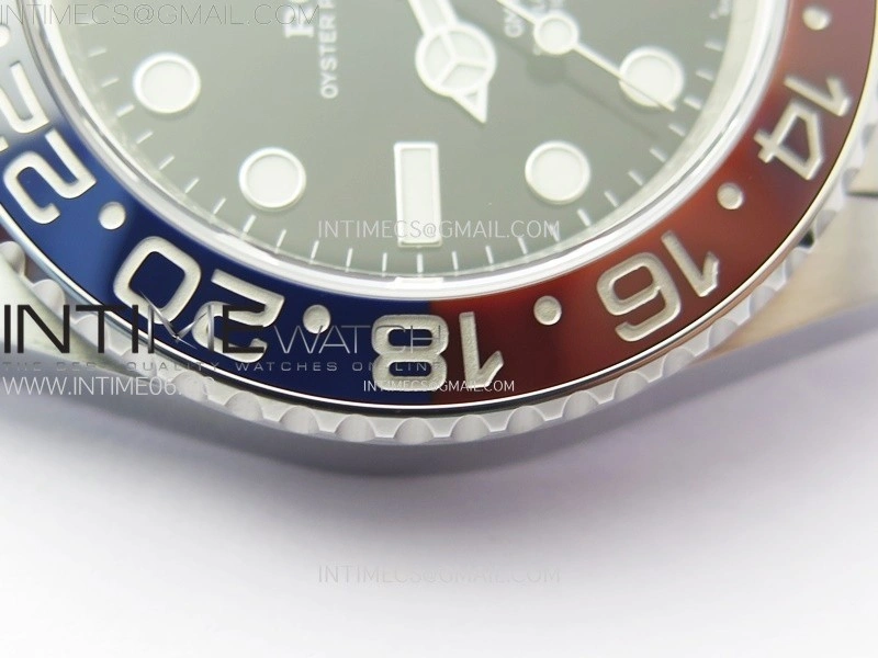 GMT-Master II 126710 BLRO Blue Red Ceramic C+F 1:1 Best Edition Black Dial on Jubilee Bracelet SH3285 CHS