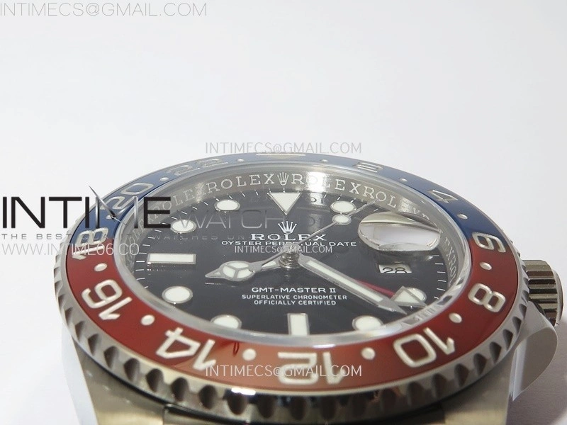 GMT-Master II 126710 BLRO Blue Red Ceramic C+F 1:1 Best Edition Black Dial on Jubilee Bracelet SH3285 CHS