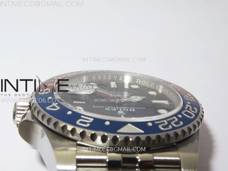 GMT-Master II 126710 BLRO Blue Red Ceramic C+F 1:1 Best Edition Black Dial on Jubilee Bracelet SH3285 CHS