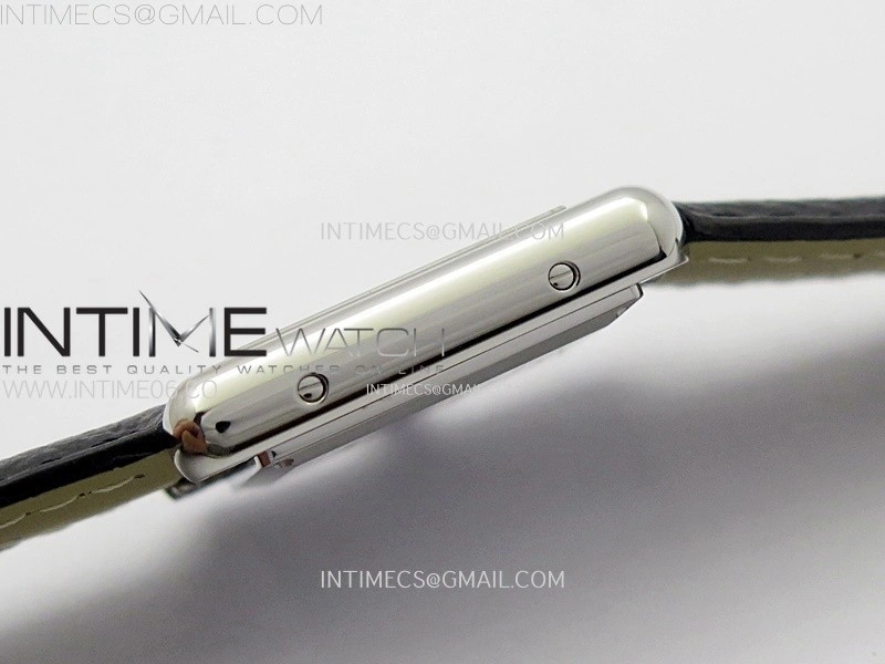 Tank Must Ladies 22mm SS AF 1:1 Best Edition White Dial on Black Leather Strap Ronda Quartz