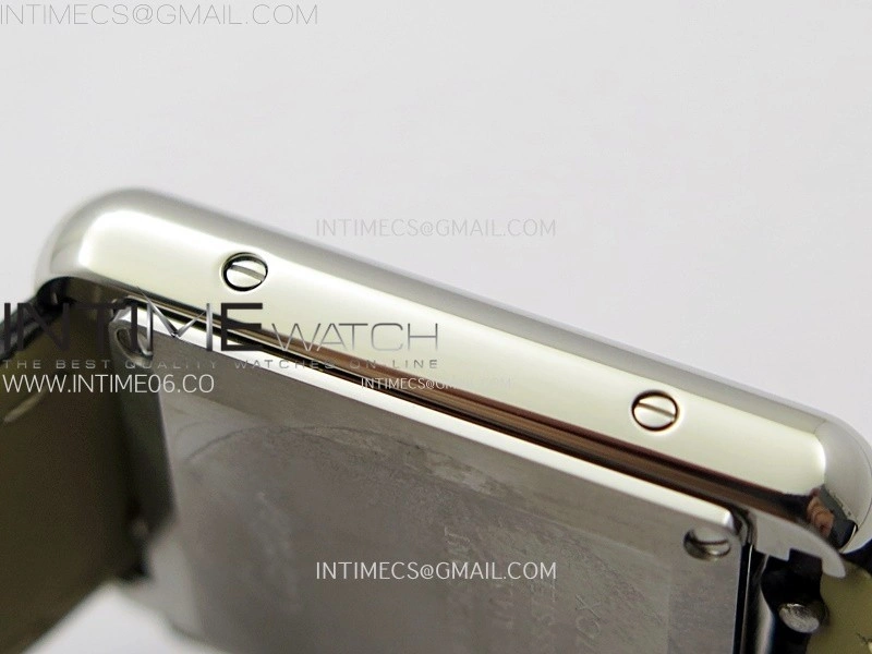 Tank Must Ladies 22mm SS AF 1:1 Best Edition White Dial on Black Leather Strap Ronda Quartz