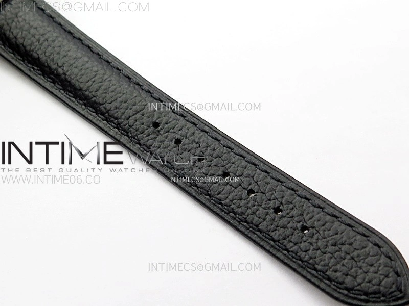 Tank Must Ladies 22mm SS AF 1:1 Best Edition White Dial on Black Leather Strap Ronda Quartz