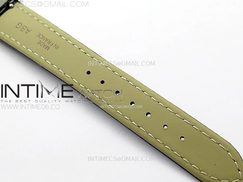 Tank Must Ladies 22mm SS AF 1:1 Best Edition White Dial on Black Leather Strap Ronda Quartz