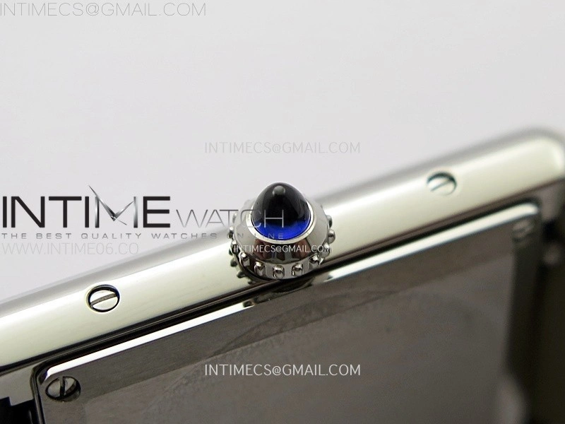 Tank Must Ladies 25mm SS AF 1:1 Best Edition White Dial on Black Leather Strap Ronda Quartz