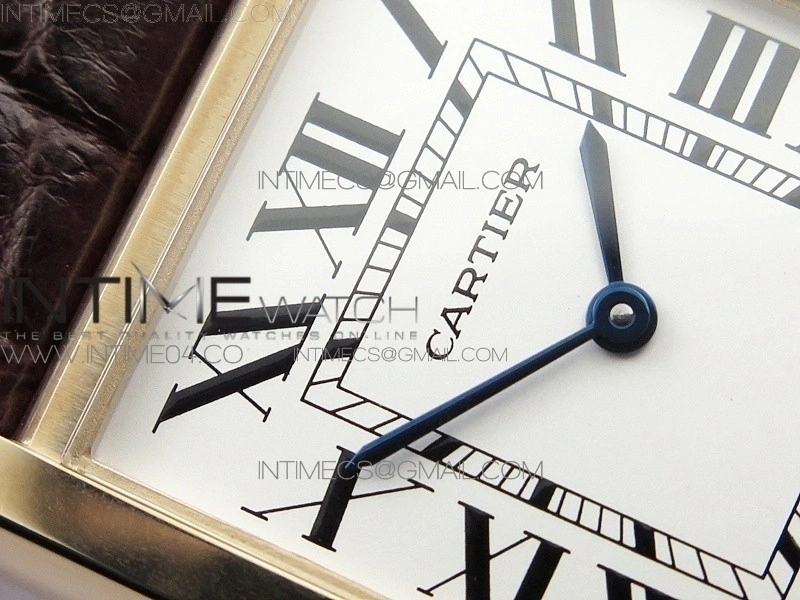 Tank Solo Ladies 28mm RG AF 1:1 Best Edition White Dial on Brown Leather Strap Ronda Quartz