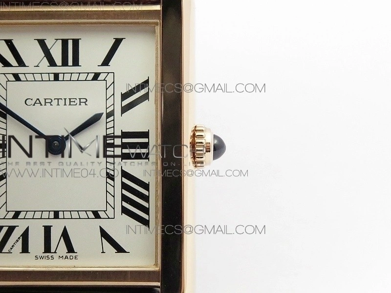 Tank Solo Ladies 28mm RG AF 1:1 Best Edition White Dial on Brown Leather Strap Ronda Quartz