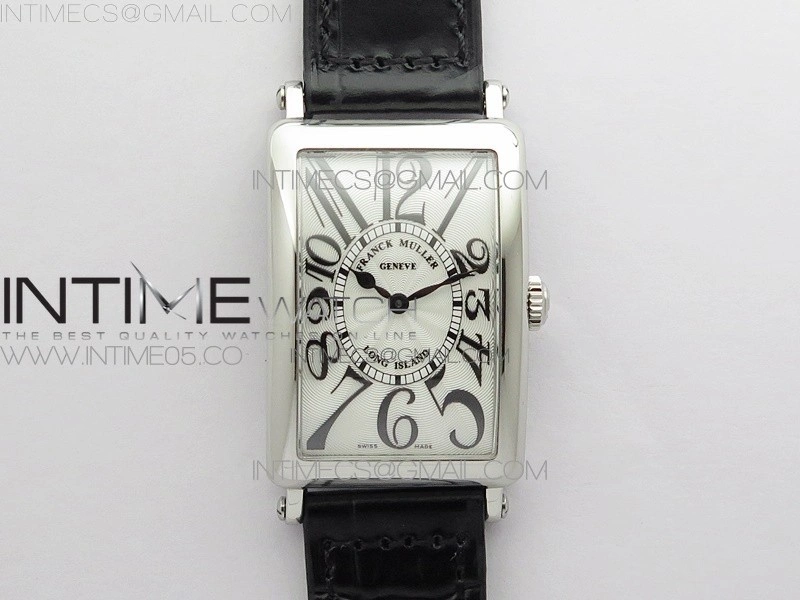 Long Island Ladies SS ZF 1:1 Best Edition on Black Leather Strap Ronda Quartz