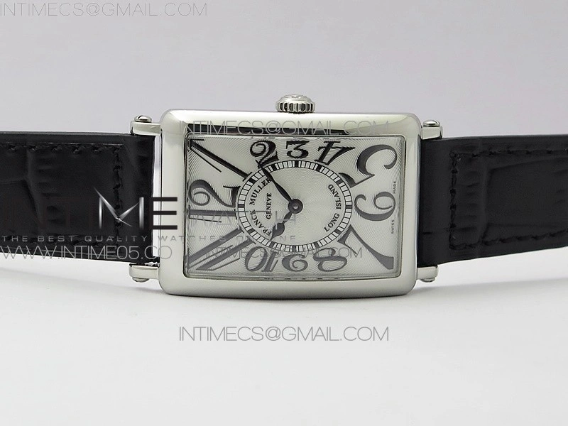 Long Island Ladies SS ZF 1:1 Best Edition on Black Leather Strap Ronda Quartz