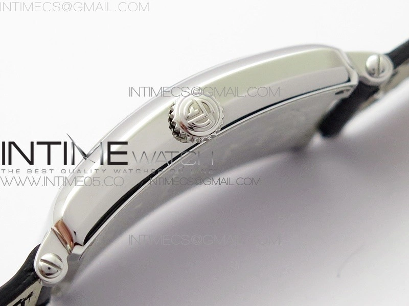 Long Island Ladies SS ZF 1:1 Best Edition on Black Leather Strap Ronda Quartz