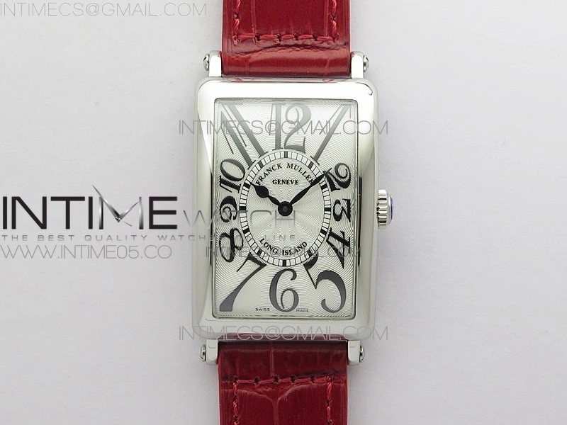 Long Island Ladies SS ZF 1:1 Best Edition on Red Leather Strap Ronda Quartz