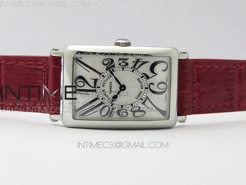 Long Island Ladies SS ZF 1:1 Best Edition on Red Leather Strap Ronda Quartz