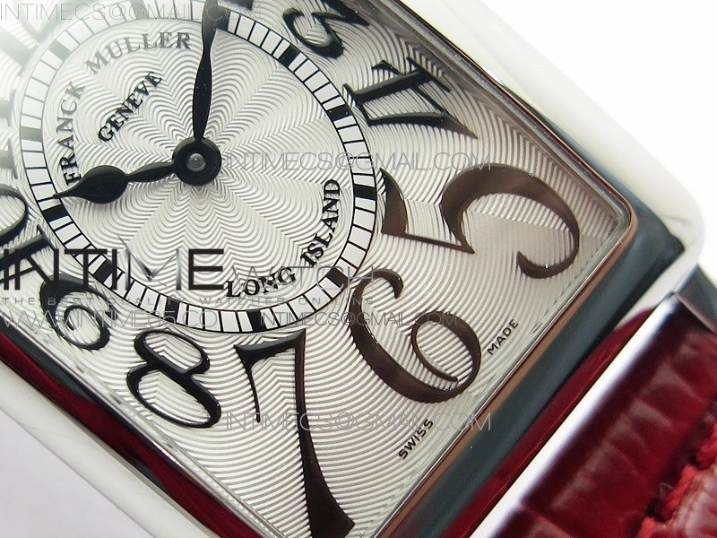 Long Island Ladies SS ZF 1:1 Best Edition on Red Leather Strap Ronda Quartz