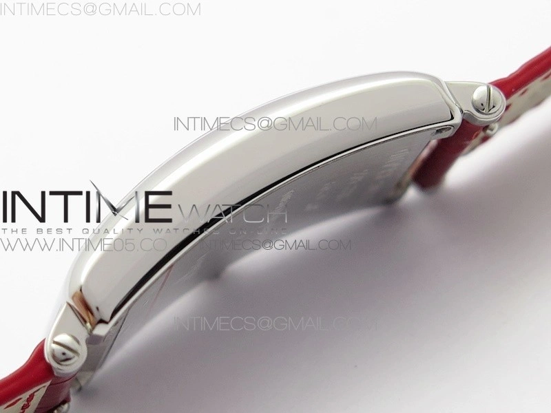 Long Island Ladies SS ZF 1:1 Best Edition on Red Leather Strap Ronda Quartz