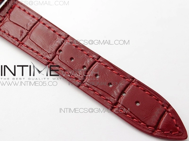 Long Island Ladies SS ZF 1:1 Best Edition on Red Leather Strap Ronda Quartz
