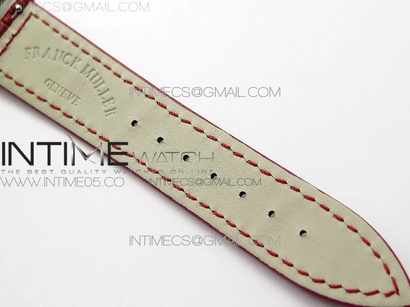 Long Island Ladies SS ZF 1:1 Best Edition on Red Leather Strap Ronda Quartz