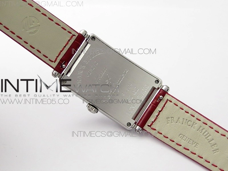 Long Island Ladies SS ZF 1:1 Best Edition on Red Leather Strap Ronda Quartz