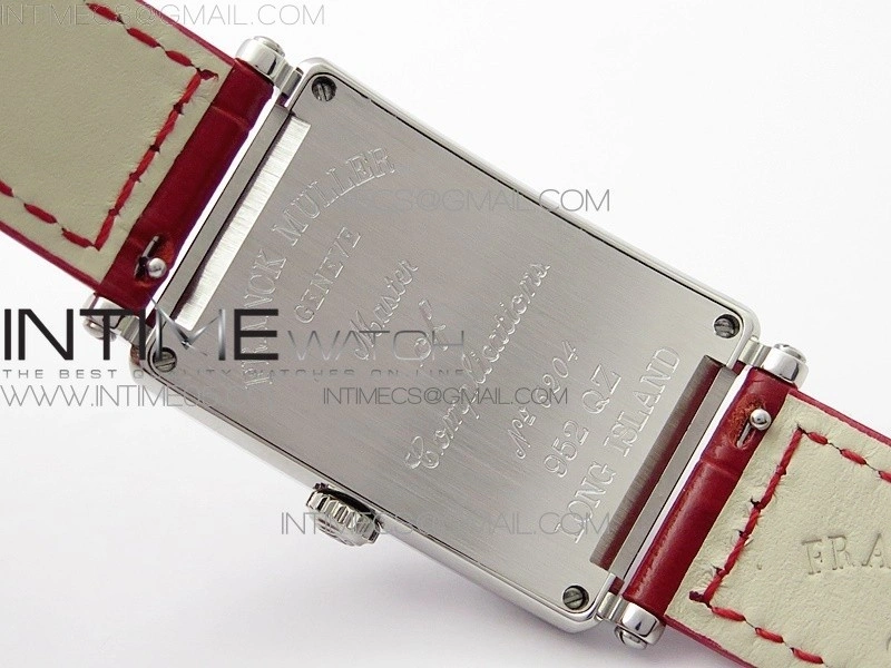 Long Island Ladies SS ZF 1:1 Best Edition on Red Leather Strap Ronda Quartz