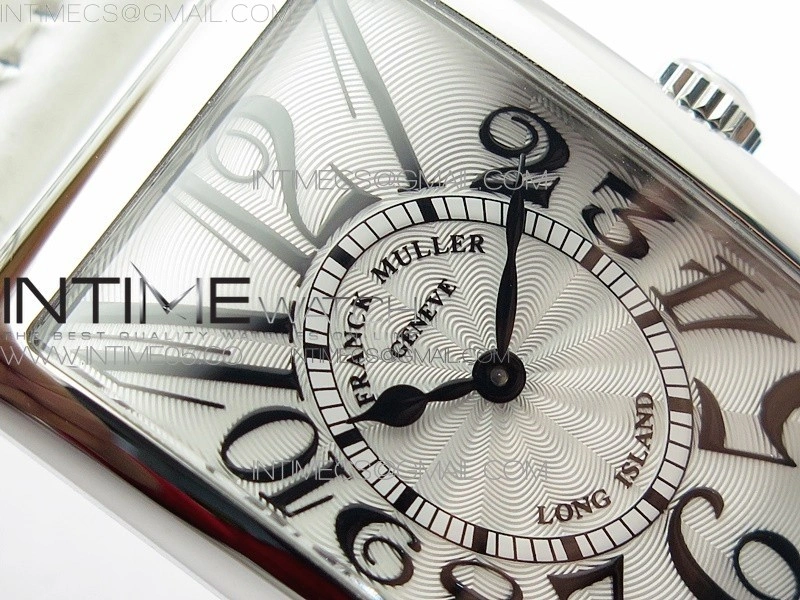 Long Island Ladies SS ZF 1:1 Best Edition on White Leather Strap Ronda Quartz