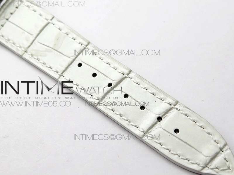 Long Island Ladies SS ZF 1:1 Best Edition on White Leather Strap Ronda Quartz