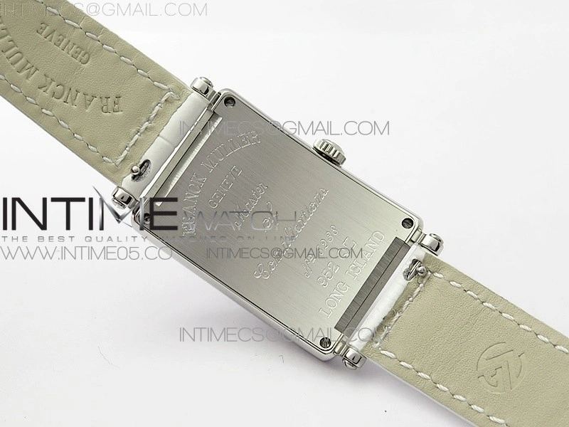 Long Island Ladies SS ZF 1:1 Best Edition on White Leather Strap Ronda Quartz