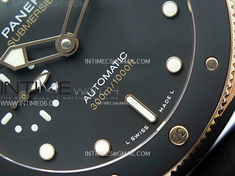 PAM2164 Luminor Submersible 42mm RG VSF 1:1 Best Edition on Black Rubber Strap Asian P900