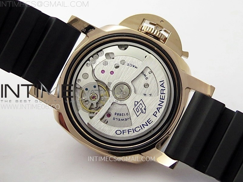 PAM2164 Luminor Submersible 42mm RG VSF 1:1 Best Edition on Black Rubber Strap Asian P900