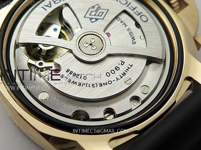 PAM2164 Luminor Submersible 42mm RG VSF 1:1 Best Edition on Black Rubber Strap Asian P900