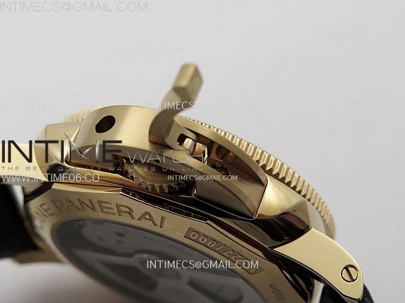 PAM974 Luminor Submersible RG VSF 1:1 Best Edition on Black Leather Strap OP XXXIV Clone