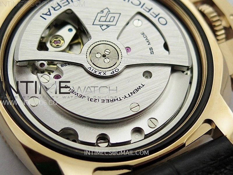 PAM974 Luminor Submersible RG VSF 1:1 Best Edition on Black Leather Strap OP XXXIV Clone
