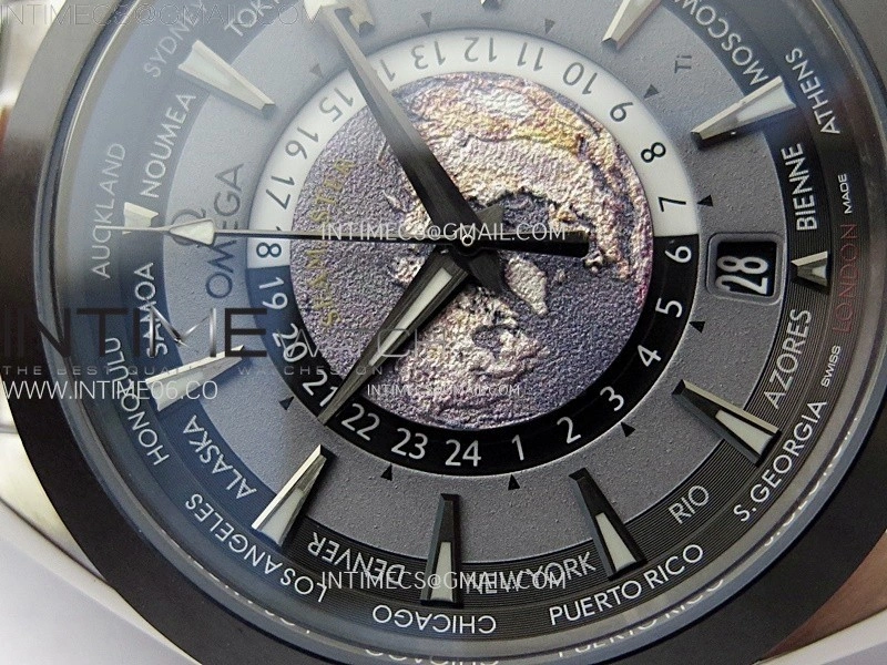 Aqua Terra 150M 43mm 24 Black Ceramic Bezel N1F 1:1 Best Edition Gray Dial on SS Bracelet A8938