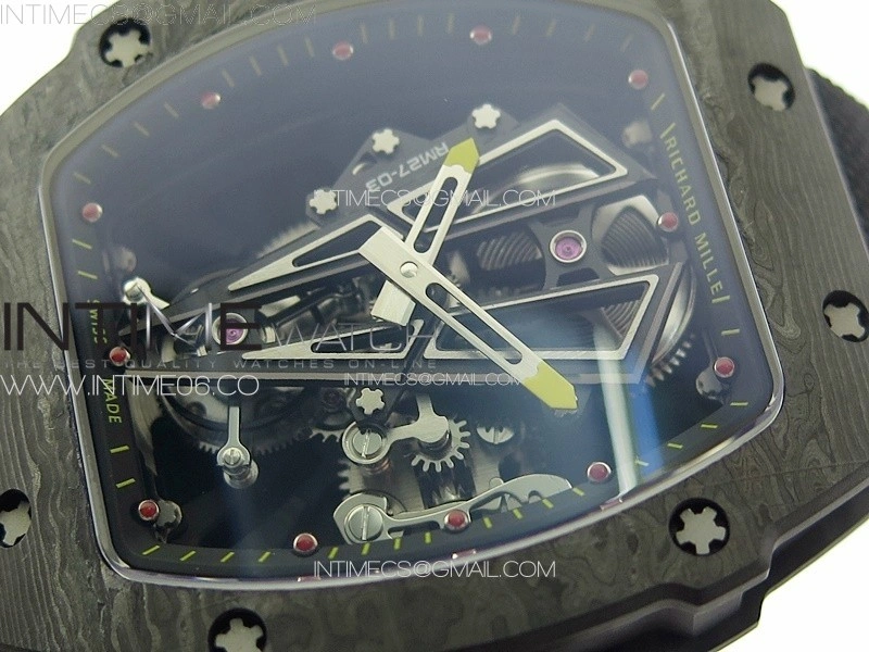 RM027-03 NTPT Real Tourbillon RMF Best Edition Skeleton Dial on Black Nylon Strap