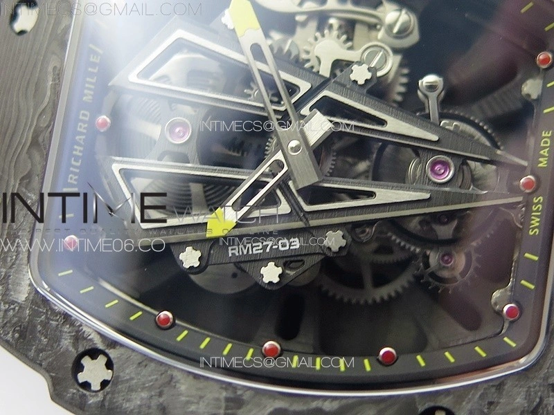 RM027-03 NTPT Real Tourbillon RMF Best Edition Skeleton Dial on Black Nylon Strap
