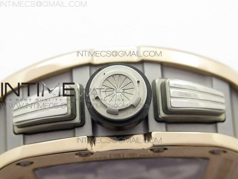RM11-01 RG KVF 1:1 Best Edition Crystal Skeleton Dial on Yellow Rubber Strap A7750