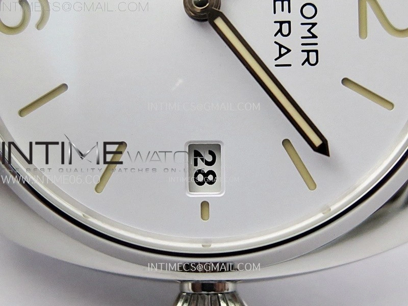 Radiomir PAM1292 Z 40mm SS VSF 1:1 Best Edition White Dial on Black Leather Strap Asian P900