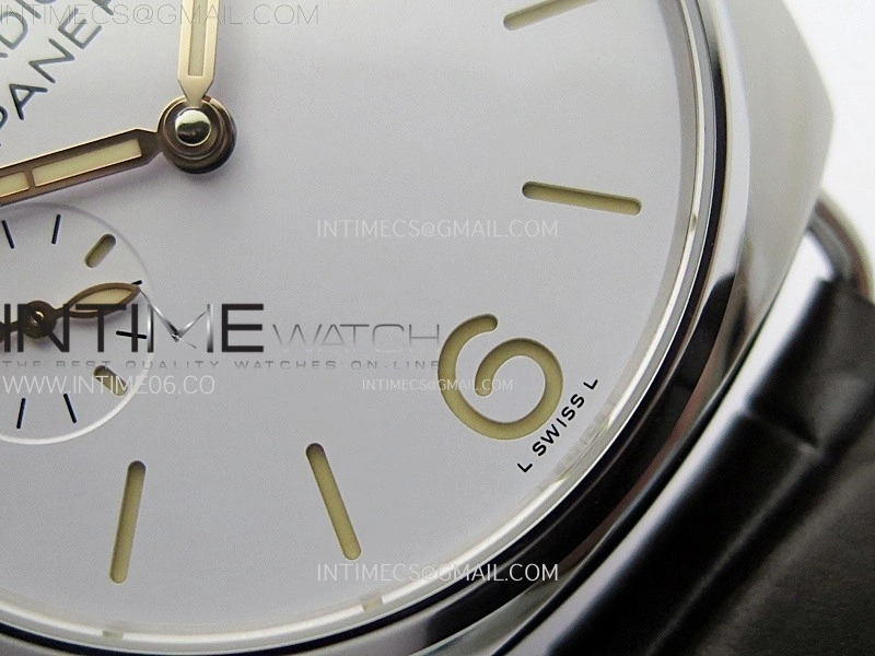 Radiomir PAM1292 Z 40mm SS VSF 1:1 Best Edition White Dial on Black Leather Strap Asian P900