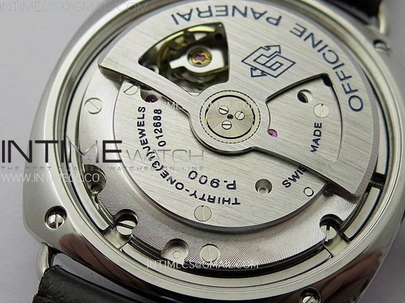Radiomir PAM1292 Z 40mm SS VSF 1:1 Best Edition White Dial on Black Leather Strap Asian P900