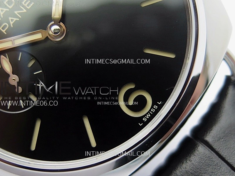 Radiomir PAM1294 Y 40mm SS VSF 1:1 Best Edition Black Dial on Black Leather Strap Asian P900