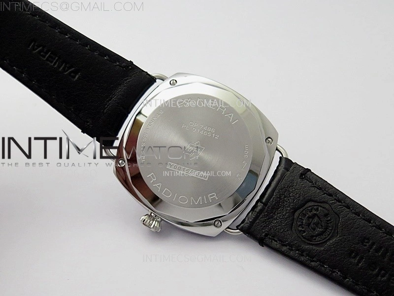 Radiomir PAM1294 Y 40mm SS VSF 1:1 Best Edition Black Dial on Black Leather Strap Asian P900