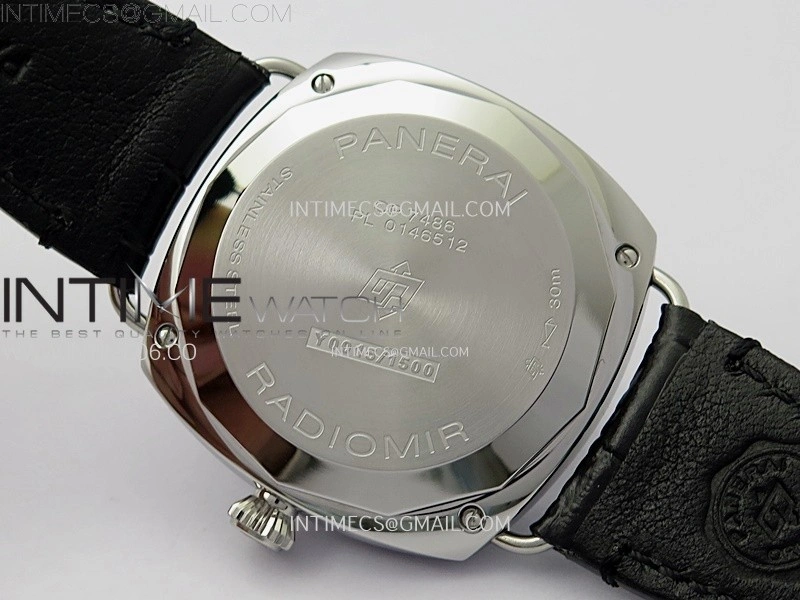 Radiomir PAM1294 Y 40mm SS VSF 1:1 Best Edition Black Dial on Black Leather Strap Asian P900